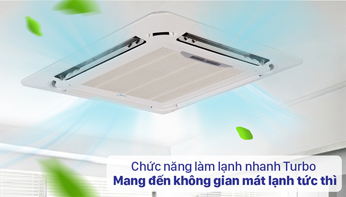 Chế độ làm lạnh nhanh của điều hòa âm trần midea