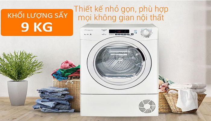 Máy sấy ngưng tụ candy thiết kế nhỏ gọn