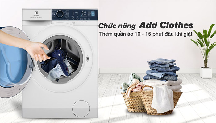 Tính năng cho thêm đồ giặt của máy giặt Electrolux EWF1024P5WB