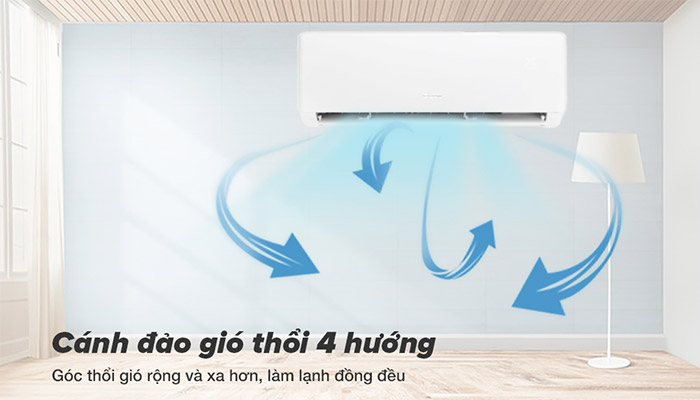 Điều hòa Gree đảo gió 4 hướng