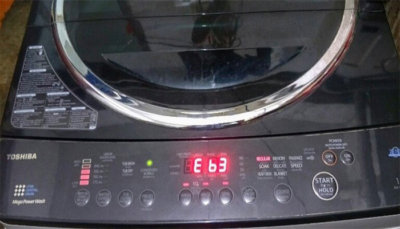 Nguyên nhân máy giặt Toshiba báo lỗi E63 và cách khắc phục