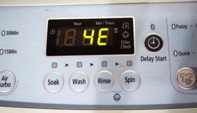 Cách khắc phục máy giặt Samsung báo lỗi 4E tại nhà