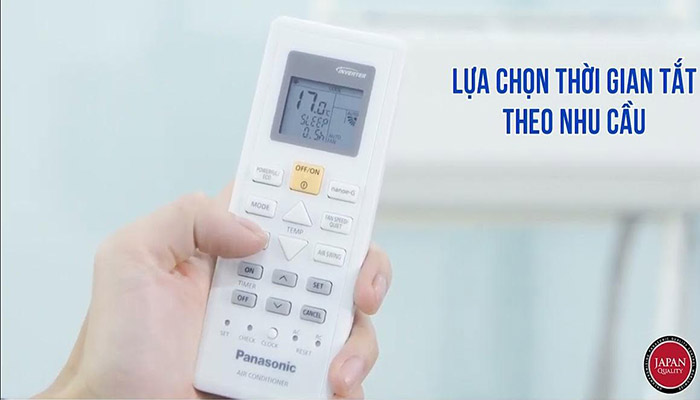 Chế độ Sleep điều hoà Panasonic có thể cài đặt được thời gian tự động tắt máy không?
