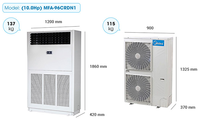 Điều hòa cây Midea MFA-96CRDN1 