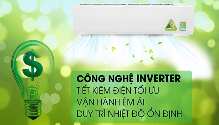 Công nghệ inverter giúp tiết kiệm điện năng