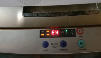 Cách khắc phục máy giặt Aqua báo lỗi E4 tại nhà